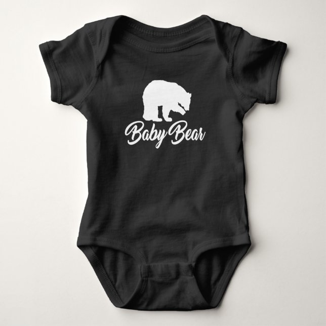 PAPA BEAR BABY BEAR FATHER SON GIFT BABY BODYSUIT (Front)