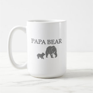 "Papa Bear" Bear Fishing with Cub Coffee Mug