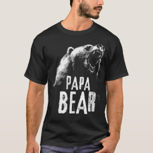 Papa Bear Best Dad T Fathers Day Father Pop Gift T-Shirt