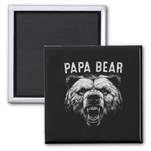 Papa Bear Best Idea Fathers Day Funny Bear Gifts F Magnet