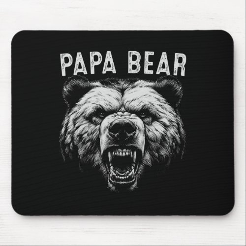Papa Bear Best Idea Fathers Day Funny Bear Gifts F Mouse Pad