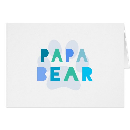 Papa bear cards (Front Horizontal)