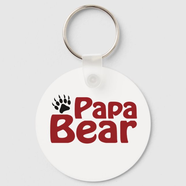 Papa Bear Claw Keychain (Front)