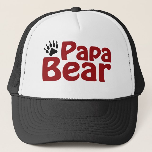 Papa Bear Claw Trucker Hat (Front)