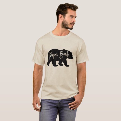 Papa Bear Cool Dad T_Shirt