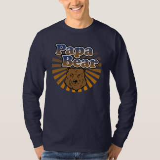 Papa Bear, Cool Fathers Day Vintage Look T-Shirt