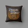 Papa Bear, Cool Fathers Day Vintage Look Throw Pillow