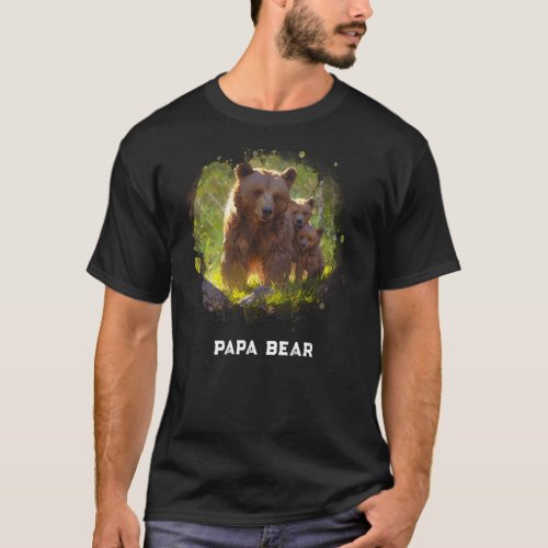  PAPA BEAR Cub Fathers Day Gift AP86 Artsy T_Shirt