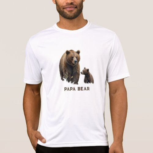  PAPA BEAR Cub  Fathers Day Gift AP86 T_Shirt