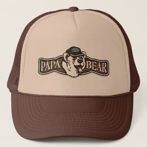 Papa Bear Dad Trucker Hat