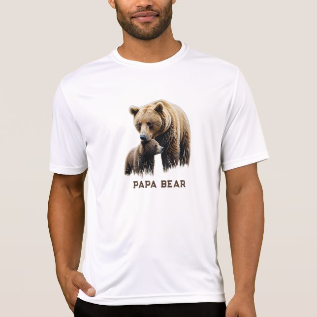 *~* PAPA BEAR Father's Day Gift Cub  AP86 T-Shirt (Front)