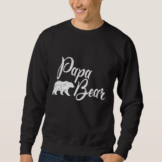 Papa Bear Father's Day Sweatshirt (Front)