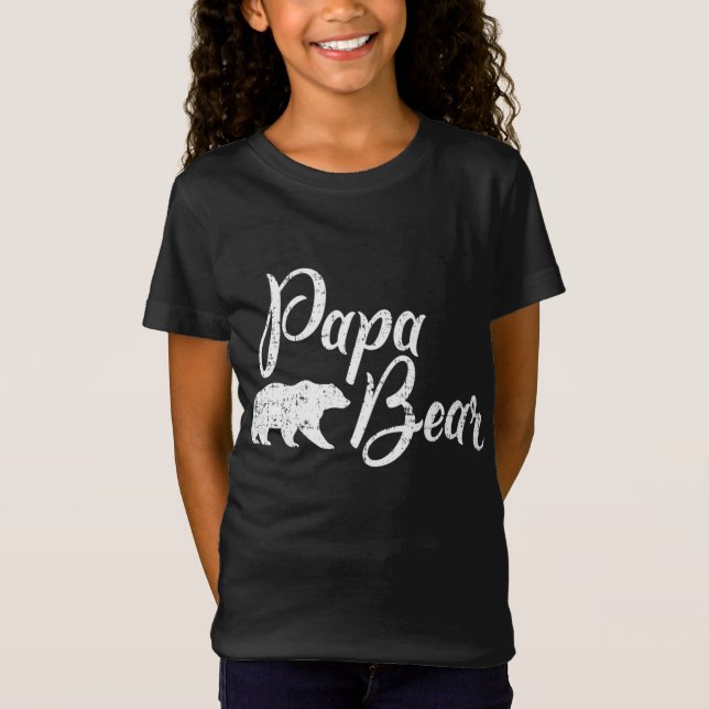 Papa Bear Father's Day T-Shirt (Front)