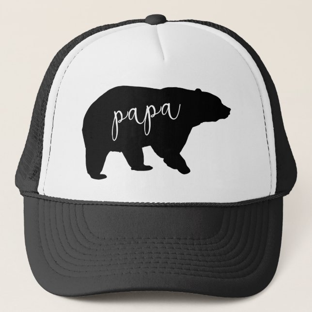 Papa Bear Father's Day Trucker Hat (Front)