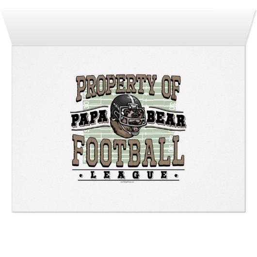 Papa Bear Football by Mudge Studios (Inside Horizontal (Bottom))