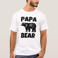 Papa Bear funny dad men's shirt