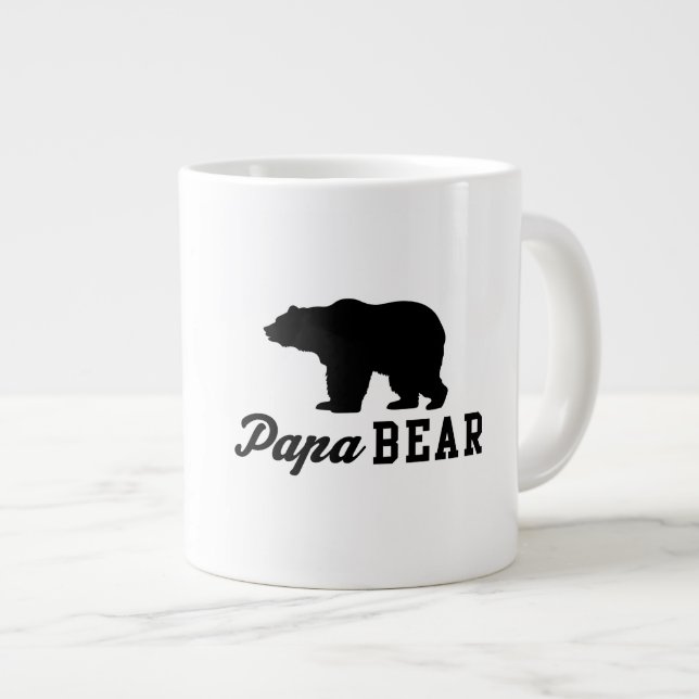Papa Bear Giant Coffee Mug (Front Right)