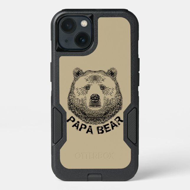 Papa Bear, Hand Drawn Illustration Otterbox iPhone Case (Back)