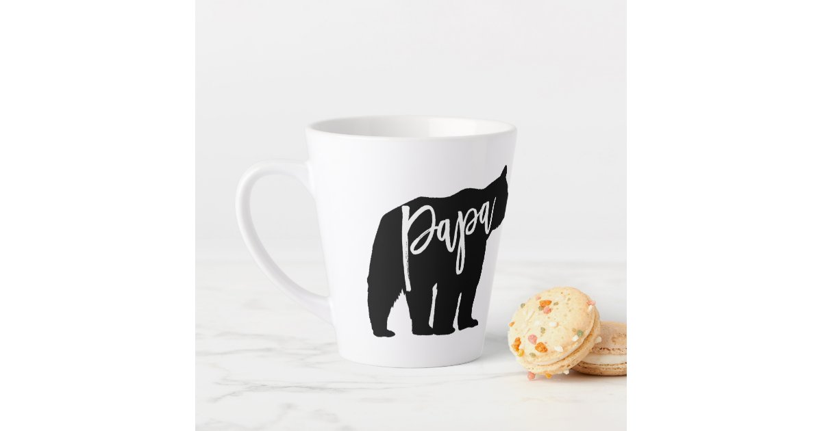 Papa Bear Personalized Latte Mug