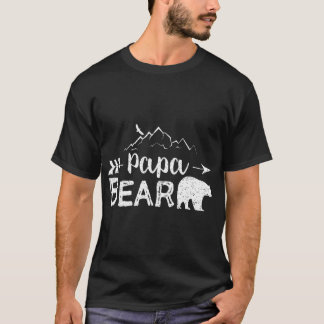 Papa Bear Matching Family Mama Papa Bear Gift T-Shirt