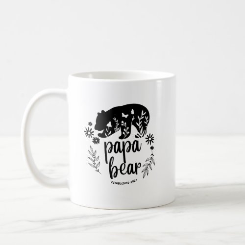 Papa bear mug gift for son 