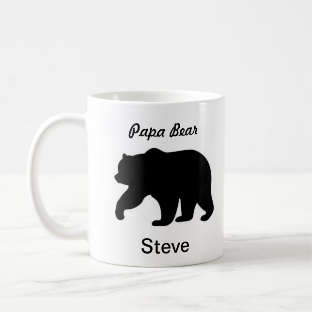 Papa Bear Mug Personalized Name (Left)