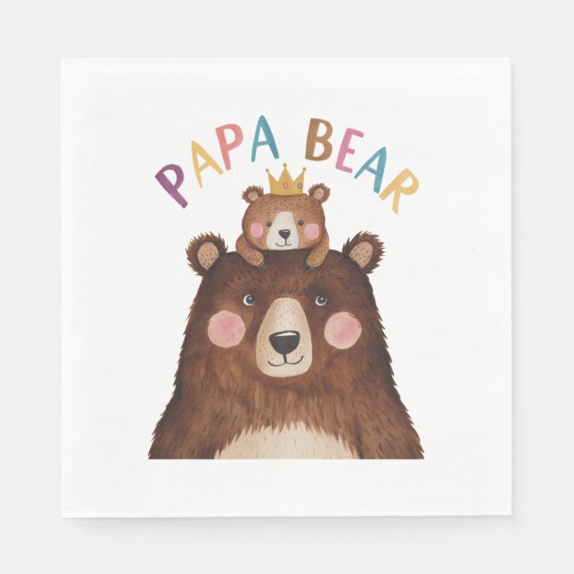 Papa Bear Napkins (Front)