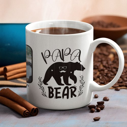 Papa Bear Photo Fathers Day Coffee Mug