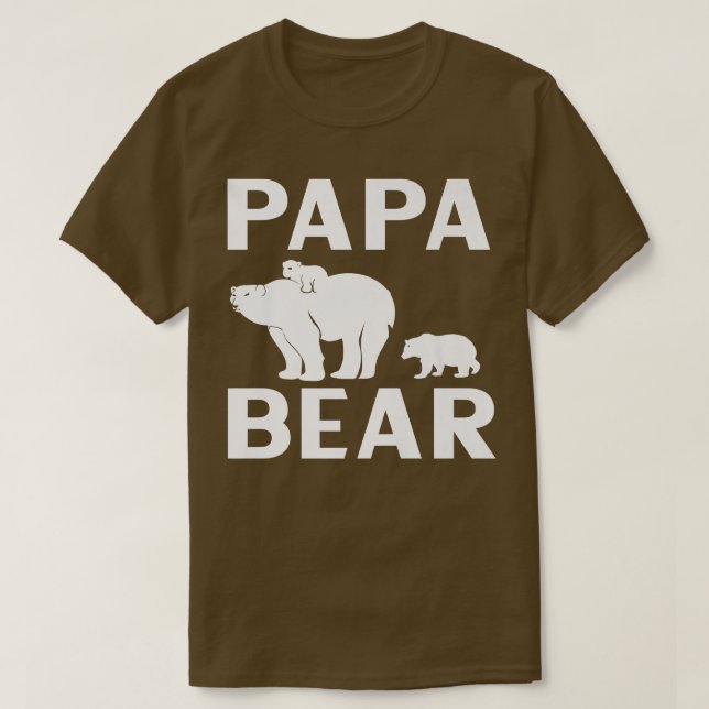 Papa Bear Polar Bear Kids Premium  T-Shirt (Design Front)