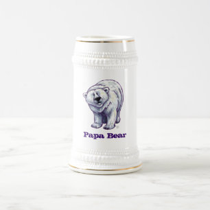 Papa Bear Polar Bear Stein