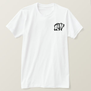 Papa Bear Silhouette.Black T-Shirt