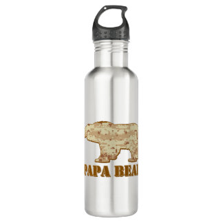 PAPA-BEAR STAINLESS STEEL WATER BOTTLE