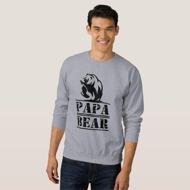 papa bear sweatshirt (Front Full)