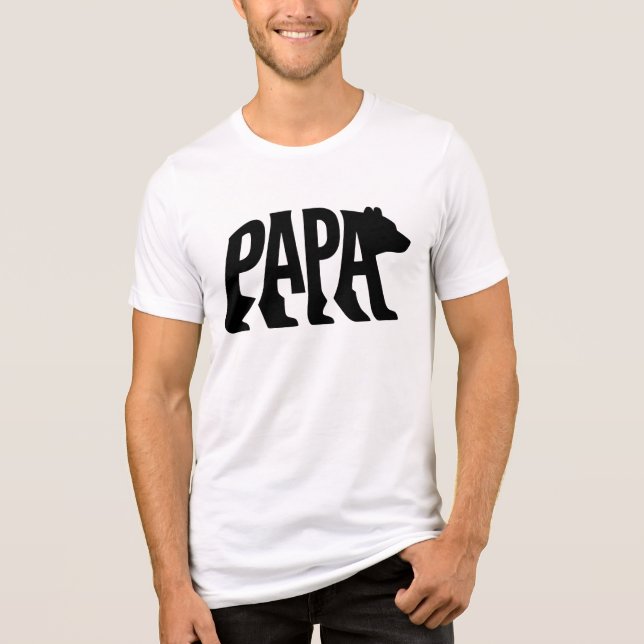Papa Bear Tri-Blend Shirt (Front)