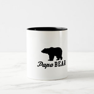 Papa Bear Two-Tone Coffee Mug