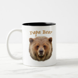 Papa Bear Two-Tone Coffee Mug