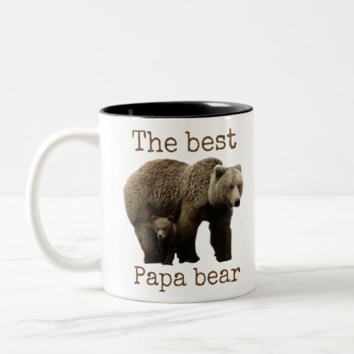 papa bear Two_Tone coffee mug