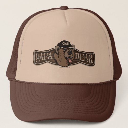 Papa Bear Wear Logo Trucker Hat