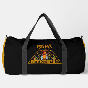 Papa Beekeeper Honeycomb Duffle Bag