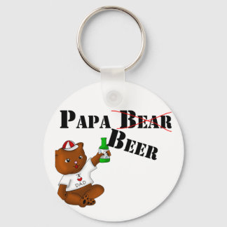 Papa Beer Key Chain