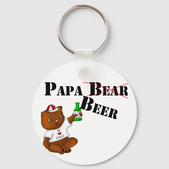 Papa Beer Key Chain (Front)