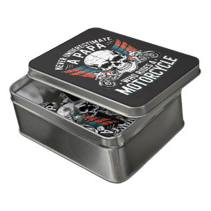 Papa Biker Who Rides A Motorcycle Jigsaw Puzzle