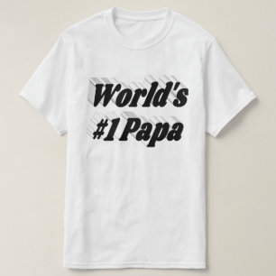 Papa black text T-Shirt