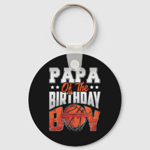 Papa Bysketbyll Birthday Boy Family Byller B-day P Keychain
