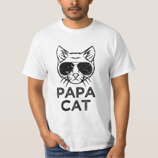 Papa Cat funny saying men's cat t-shirt