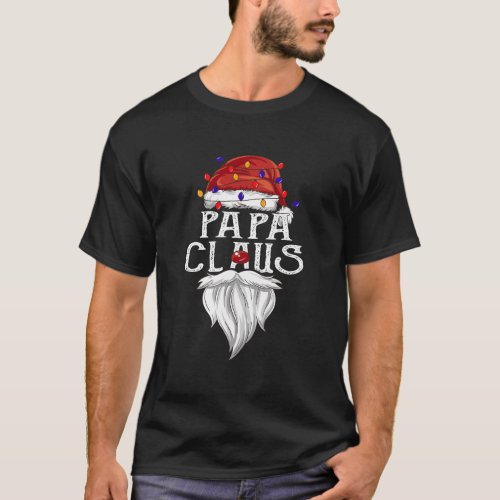 Papa Claus _ Beard Papa Claus Christmas T_Shirt