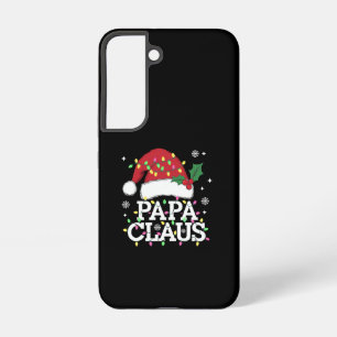 Papa Claus Christmas Lights Pajama Family Matching Samsung Galaxy S22 Case