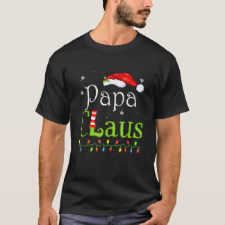 Papa Claus Christmas Pajama Family Matching Xmas T-Shirt
