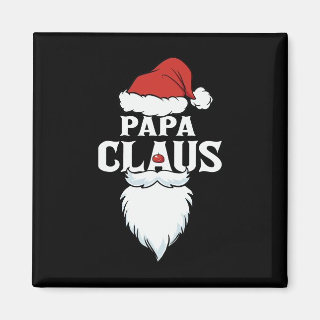 Papa Claus  Santa Christmas   Magnet (Front)