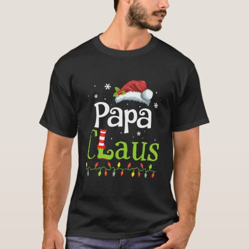Papa Claus Santa Grandma Funny Christmas Idea Gift T_Shirt